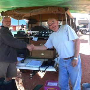 Mike and John at Mikes radio truck