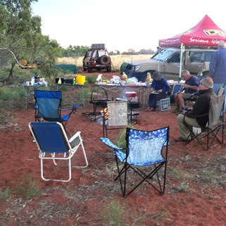 Kevin and Megan's camp