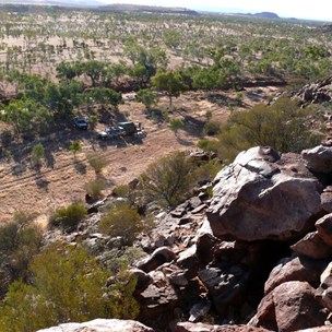 Camped south of Santa Theresa