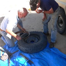 We finally had no option but to repair the tube