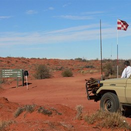 Turn-off onto the Rig Road