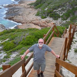 John at the lookout steps