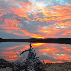 beautiful sunset on day two