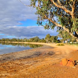 stunning colours of earth, water and sky