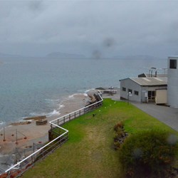 view of the giant tanks which once held whale oil