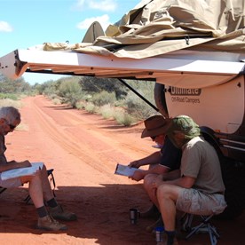 Morning tea on the track
