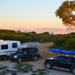 dusk over the campsite