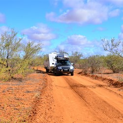 finding a campsite along the track