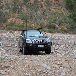 Driving conditions in Brachina Creek
