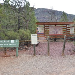 Information Shelter at the start of the Arkaroo Rock walk