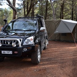 Our camp amongst the Cypress Pines