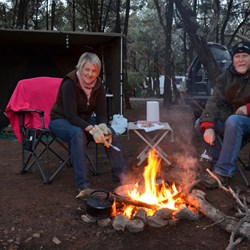 Nothing beats a campfire when camping