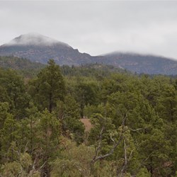 Low cloud still covering the Ranges from the Sacred Canyon Road