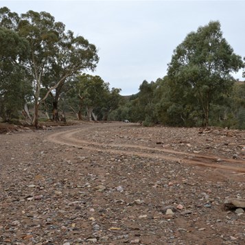 To think days before flooding waters were raging through Bunyeroo Gorge