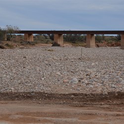 A normally dry Brachina Overflow days after the flooding