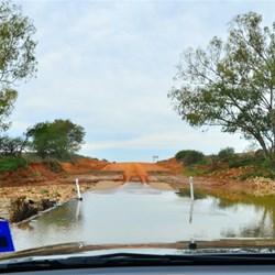 crossing one of the creeks on our journey to Mt Augustus, via Dairy Creek