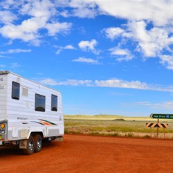 stopped to lower tyres on road junction