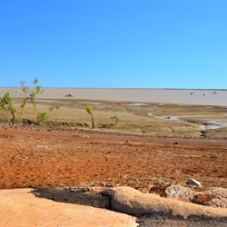 mud flats at low tide