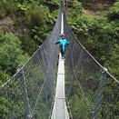 Montezuma Falls suspension bridge 