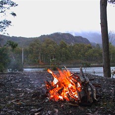 Lake Roseberry campfire