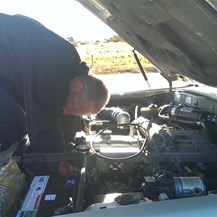 David fitting alternator belt