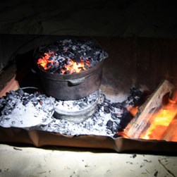 Camp oven cooking
