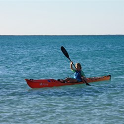 Leah on the Kayak