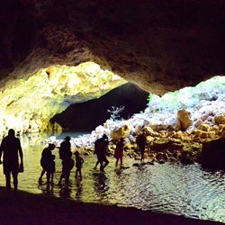Walking through Tunnel Creek