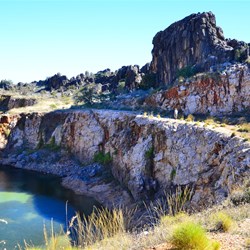 walking around the man made Gorge