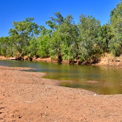 pool of water in the River