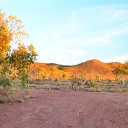 first sun on the hills