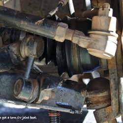 Ripped CV Joint boot