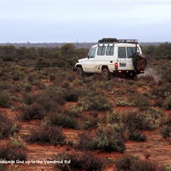 Ian going ahead to see if the track is clear