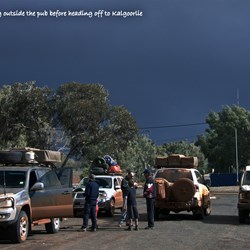 Just before the rain hit