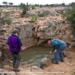 Mr E & Dr Kris collecting water and algae samples