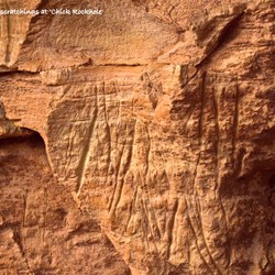 Scratchings in the rock