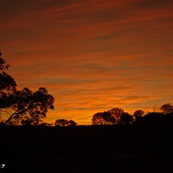 The sun finally sets