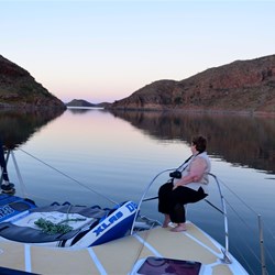 the trip back towards the jetty