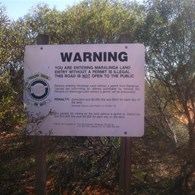 One of the many Maralinga Signs