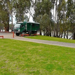Euston free camp - rear of Bowls Club