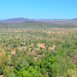 view from up on top at Gunlom