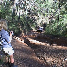 Steep, rutted hill climbs
