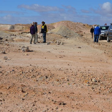 At the old Kaolin Mine Site