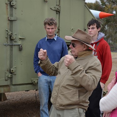 Allan explains how the equipment worked