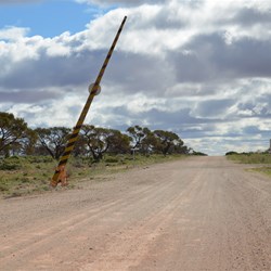 Boom Gate on the Centre Line Road