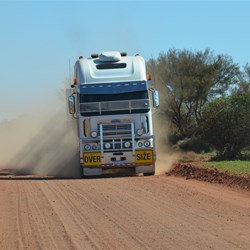 Low Loader on the way to Mobella Station