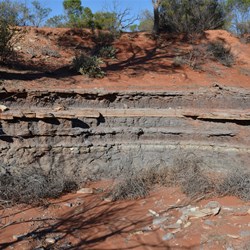 Rock formations in Cook's Gully