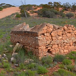 Old ruins along the Trans Line access road