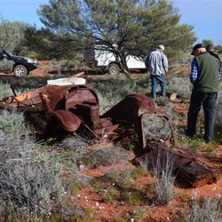 There was other old remnants where Daisy Bates lived at Wynbring Rocks