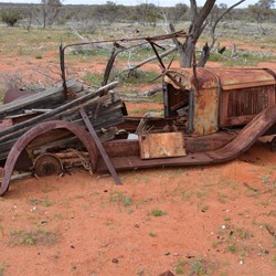 Left to rust away at Kychering Rocks